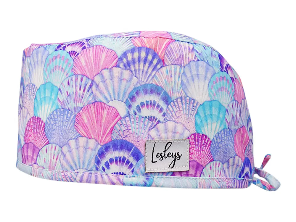 Cotton Scrub Cap - Calot de Bloc - Gorro Quirofano - Cuffia Chirurgica - Sea Shells
