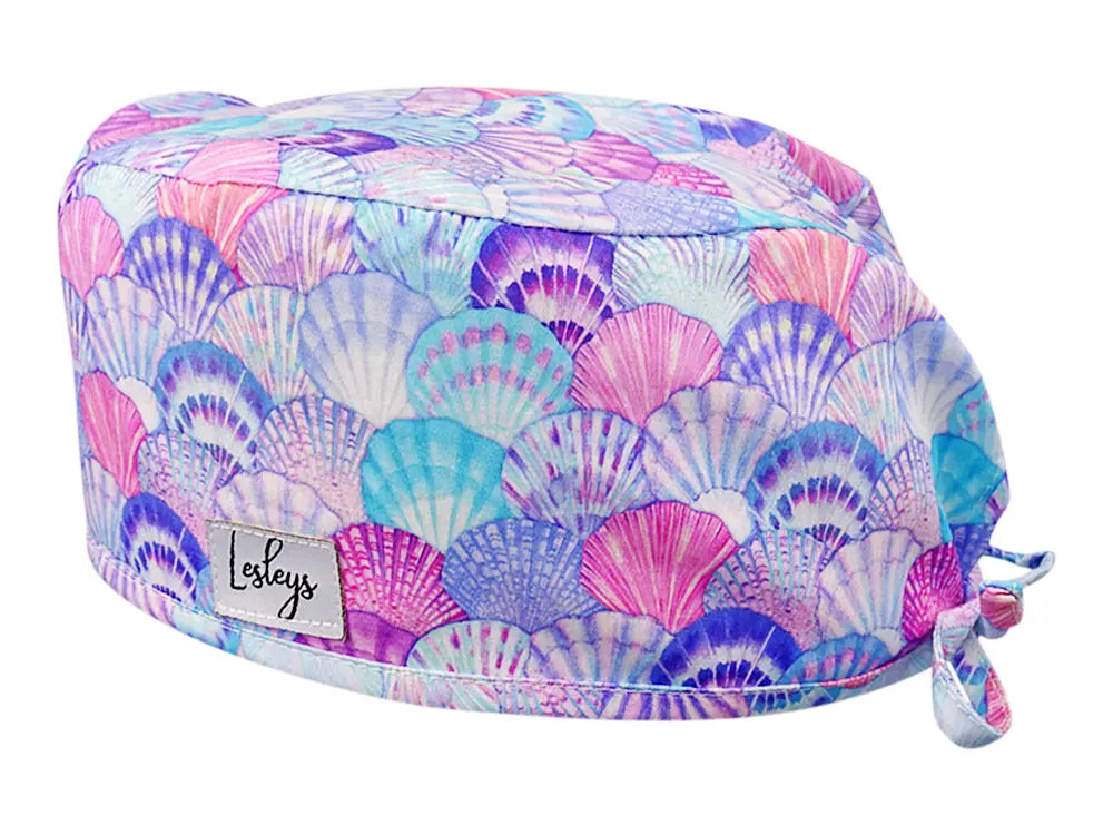 Cotton Scrub Cap - Calot de Bloc - Gorro Quirofano - Cuffia Chirurgica - Sea Shells