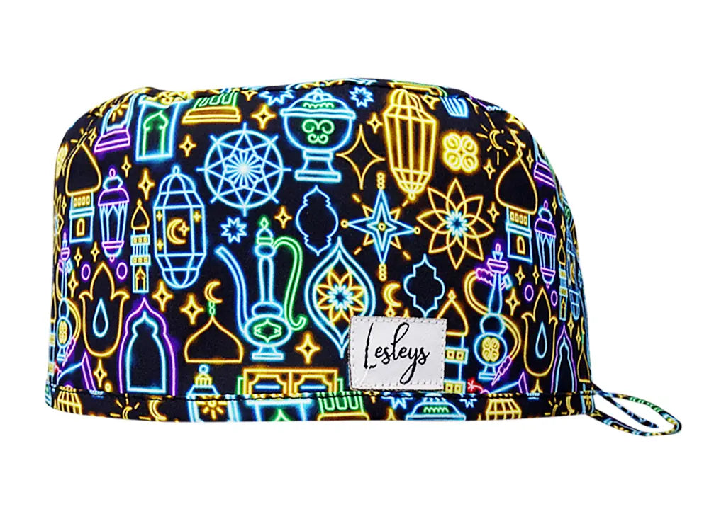 Cotton Scrub Cap - Calot de Bloc - Gorro Quirofano - Cuffia Chirurgica - Oriental