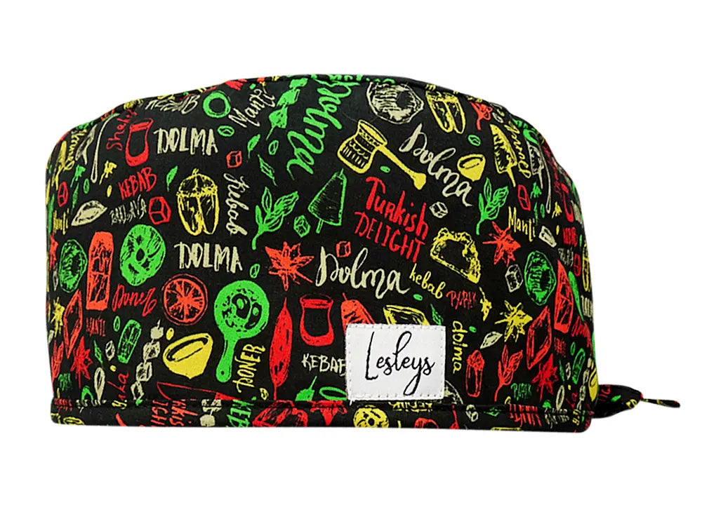 Cotton Scrub Cap - Calot de Bloc - Gorro Quirofano - Cuffia Chirurgica - Turkish Delight