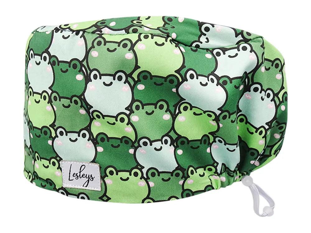 Cotton Scrub Cap - Calot de Bloc - Gorro Quirofano - Cuffia Chirurgica - Frogs