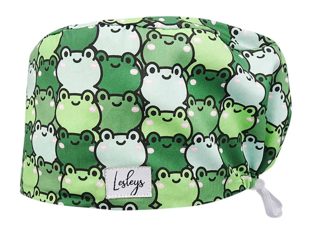 Cotton Scrub Cap - Calot de Bloc - Gorro Quirofano - Cuffia Chirurgica - Frogs
