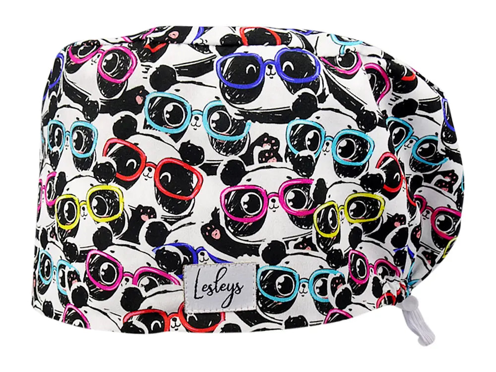 Cotton Scrub Cap - Calot de Bloc - Gorro Quirofano - Cuffia Chirurgica - Cool Panda