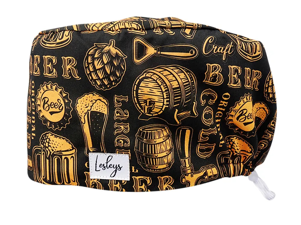 Cotton Scrub Cap - Calot de Bloc - Gorro Quirofano - Cuffia Chirurgica - Craft Beer