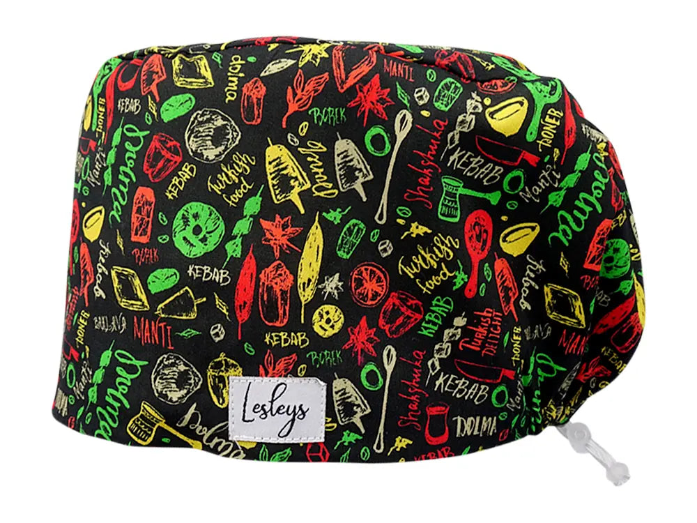 Cotton Scrub Cap - Calot de Bloc - Gorro Quirofano - Cuffia Chirurgica - Turkish Delight