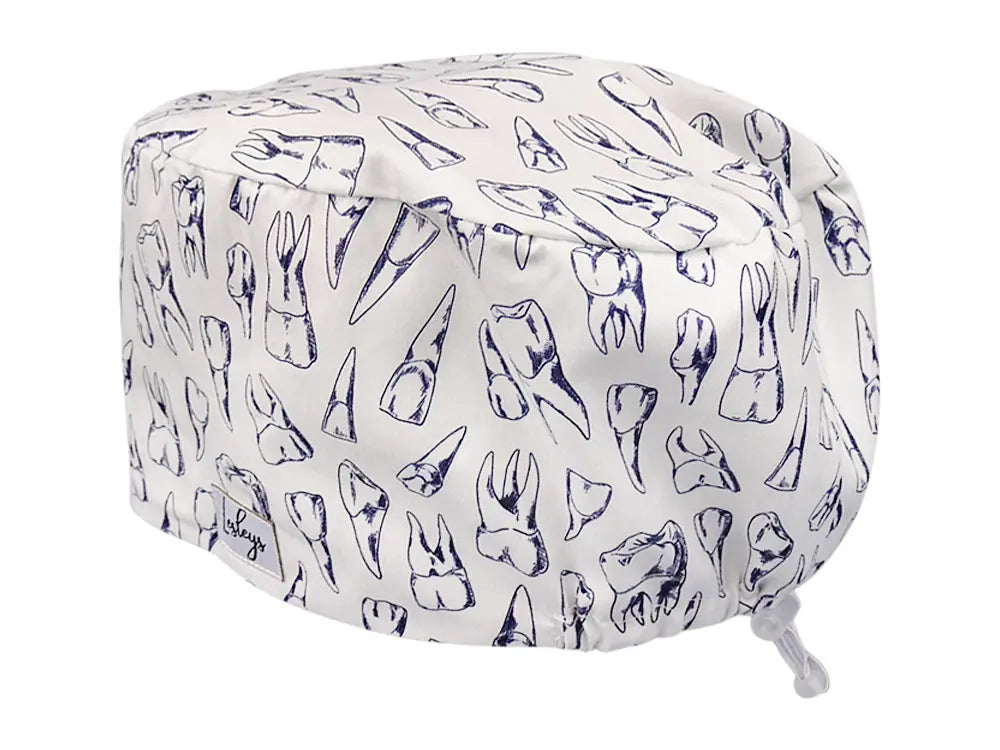 Cotton Scrub Cap - Calot de Bloc - Gorro Quirofano - Cuffia Chirurgica - Dents