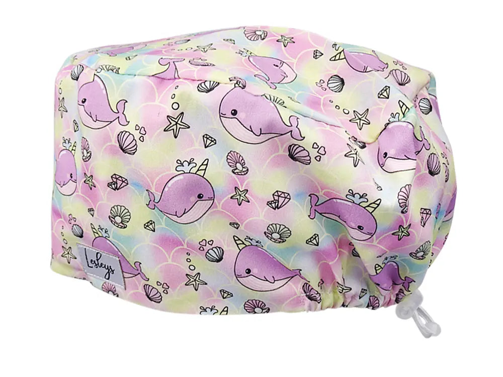 Cotton Scrub Cap - Calot de Bloc - Gorro Quirofano - Cuffia Chirurgica - Narwhale