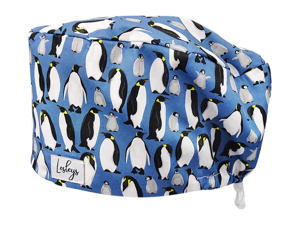 Cotton Scrub Cap - Calot de Bloc - Gorro Quirofano - Cuffia Chirurgica - Penguins