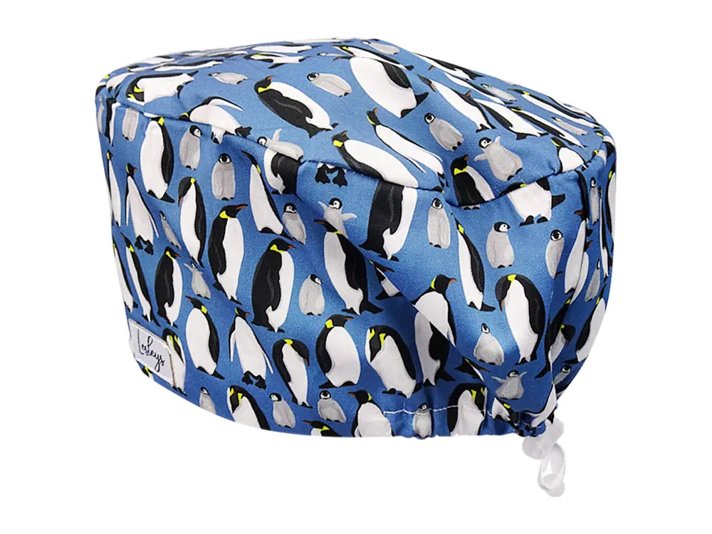 Cotton Scrub Cap - Calot de Bloc - Gorro Quirofano - Cuffia Chirurgica - Penguins