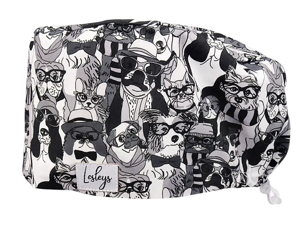 Cotton Scrub Cap - Calot de Bloc - Gorro Quirofano - Cuffia Chirurgica - Elegant Pets