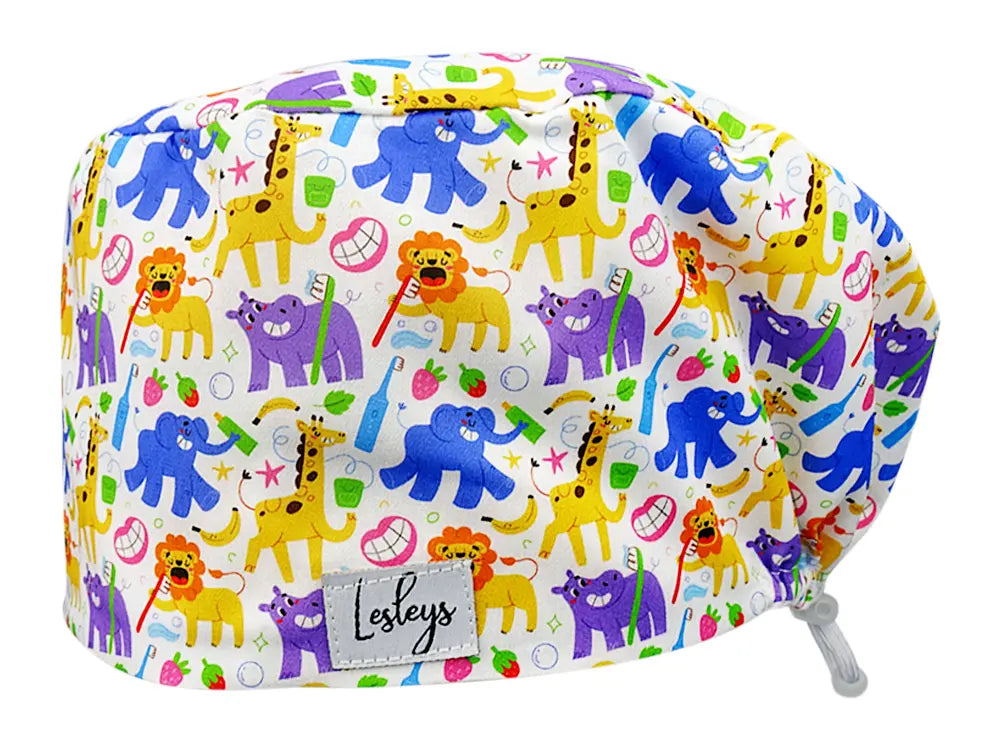 Cotton Scrub Cap - Calot de Bloc - Gorro Quirofano - Cuffia Chirurgica - Milk Teeth