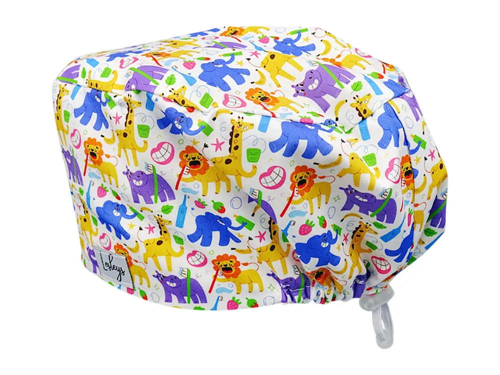 Cotton Scrub Cap - Calot de Bloc - Gorro Quirofano - Cuffia Chirurgica - Milk Teeth