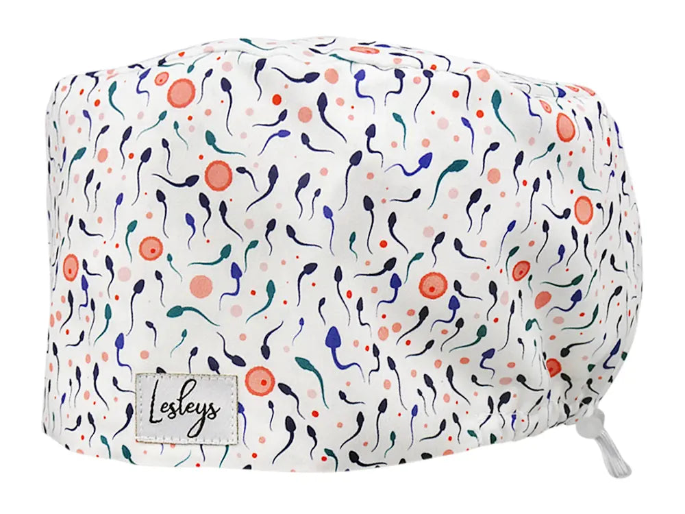 Cotton Scrub Cap - Calot de Bloc - Gorro Quirofano - Cuffia Chirurgica - Sperm Cells