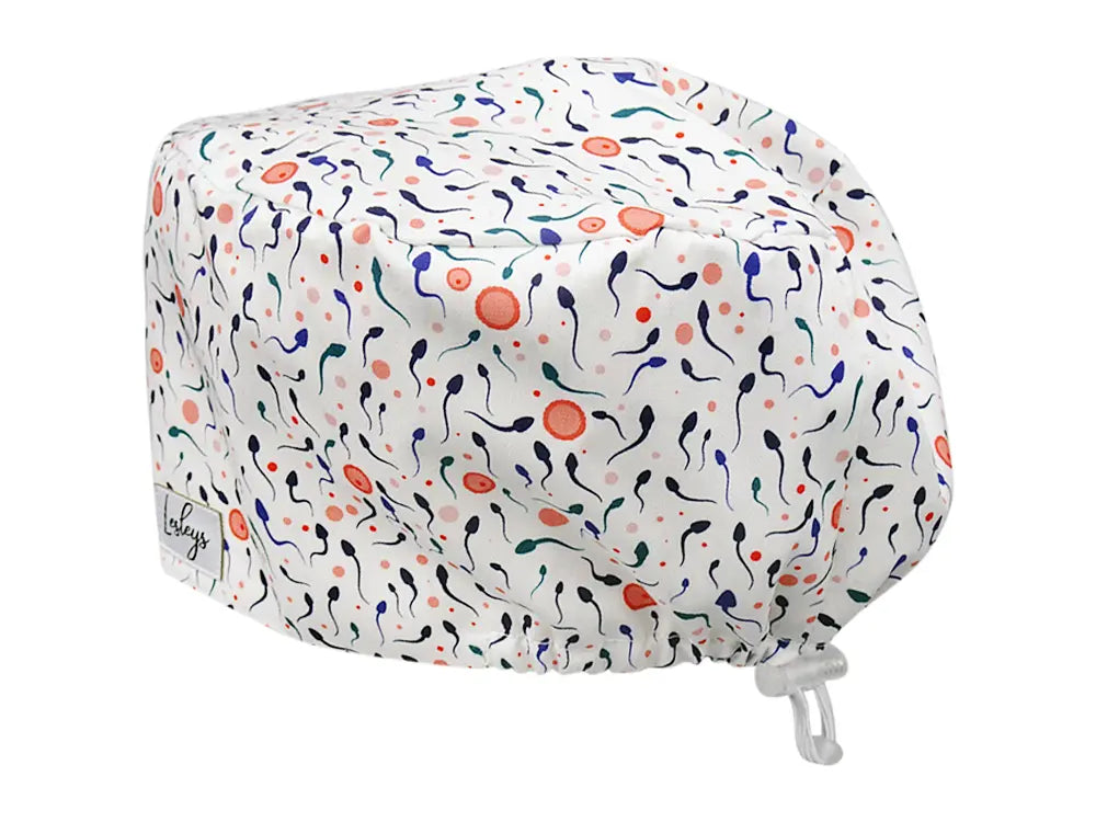 Cotton Scrub Cap - Calot de Bloc - Gorro Quirofano - Cuffia Chirurgica - Sperm Cells