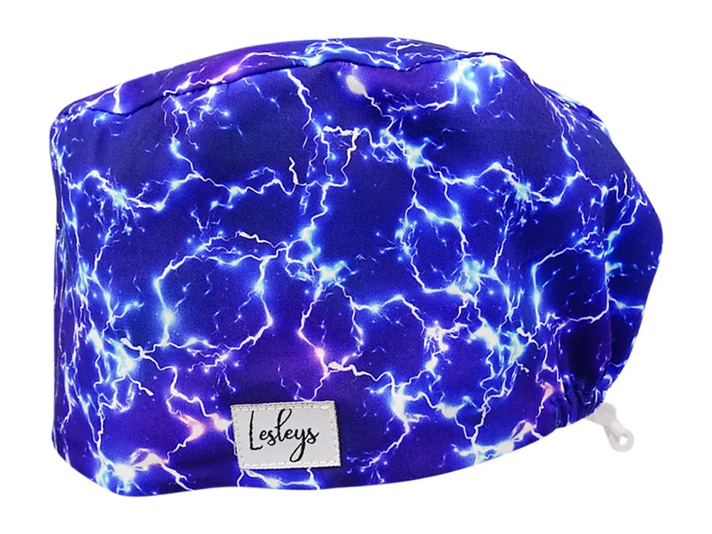 Cotton Scrub Cap - Calot de Bloc - Gorro Quirofano - Cuffia Chirurgica - Lightning