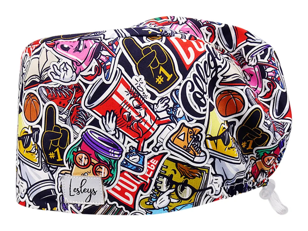 Cotton Scrub Cap - Calot de Bloc - Gorro Quirofano - Cuffia Chirurgica - College