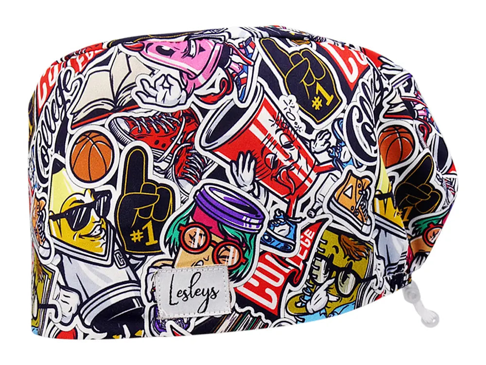 Cotton Scrub Cap - Calot de Bloc - Gorro Quirofano - Cuffia Chirurgica - College