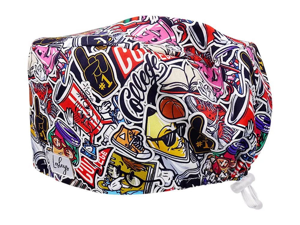 Cotton Scrub Cap - Calot de Bloc - Gorro Quirofano - Cuffia Chirurgica - College