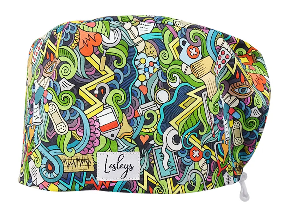 Cotton Scrub Cap - Calot de Bloc - Gorro Quirofano - Cuffia Chirurgica - Medical Chaos