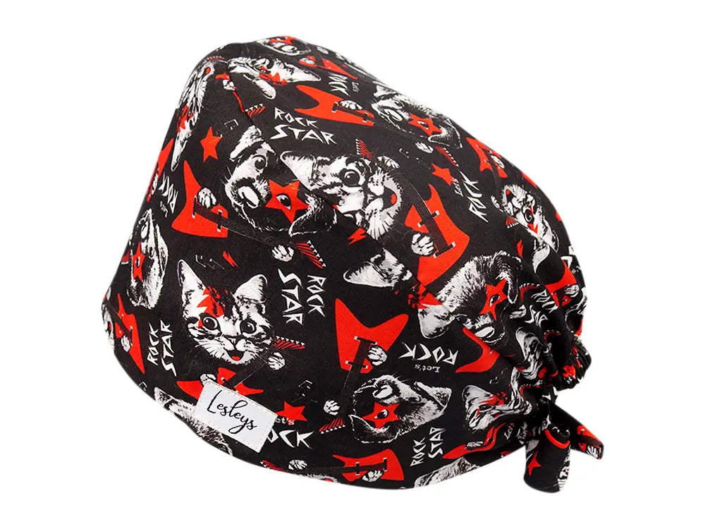 Cotton Scrub Cap - Calot de Bloc - Gorro Quirofano - Cuffia Chirurgica - Rockstar Pets