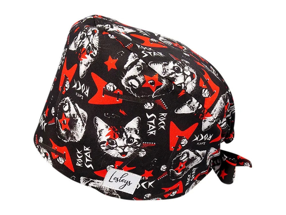 Cotton Scrub Cap - Calot de Bloc - Gorro Quirofano - Cuffia Chirurgica - Rockstar Pets