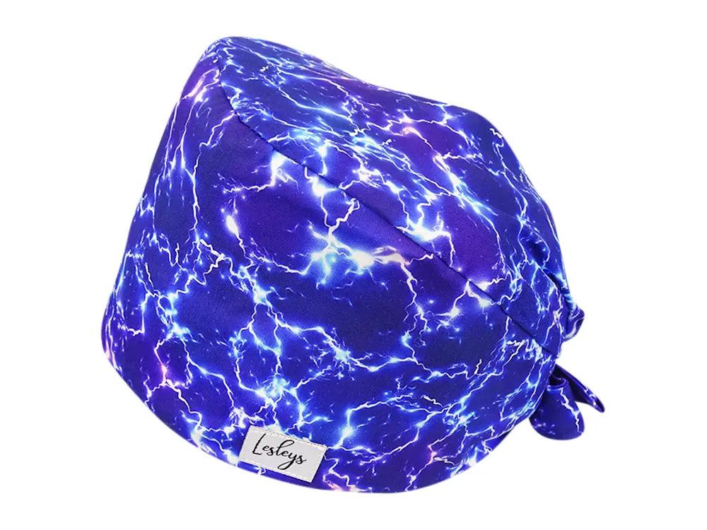 Cotton Scrub Cap - Calot de Bloc - Gorro Quirofano - Cuffia Chirurgica - Lightning