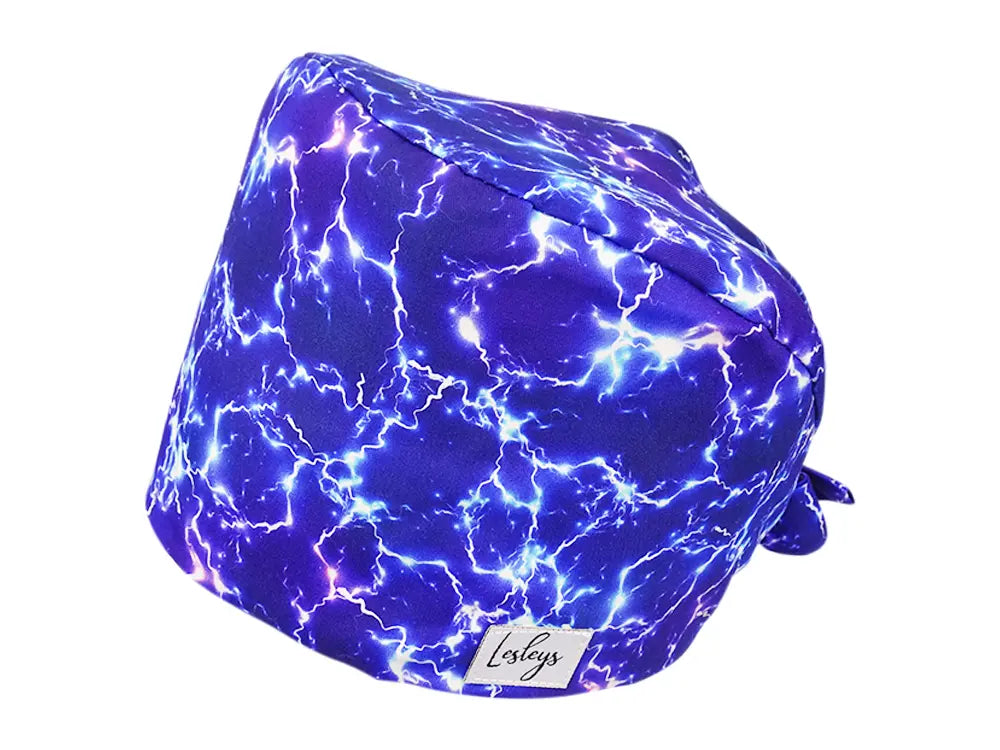 Cotton Scrub Cap - Calot de Bloc - Gorro Quirofano - Cuffia Chirurgica - Lightning