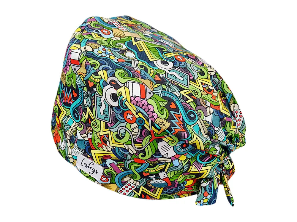 Cotton Scrub Cap - Calot de Bloc - Gorro Quirofano - Cuffia Chirurgica - Medical Chaos
