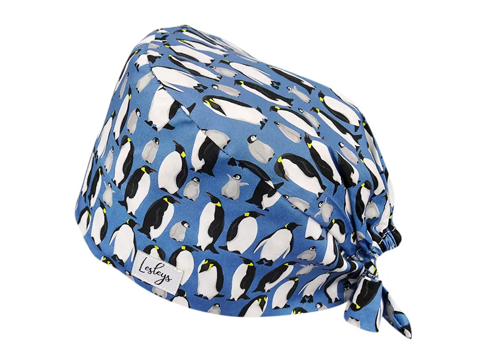 Cotton Scrub Cap - Calot de Bloc - Gorro Quirofano - Cuffia Chirurgica - Penguins