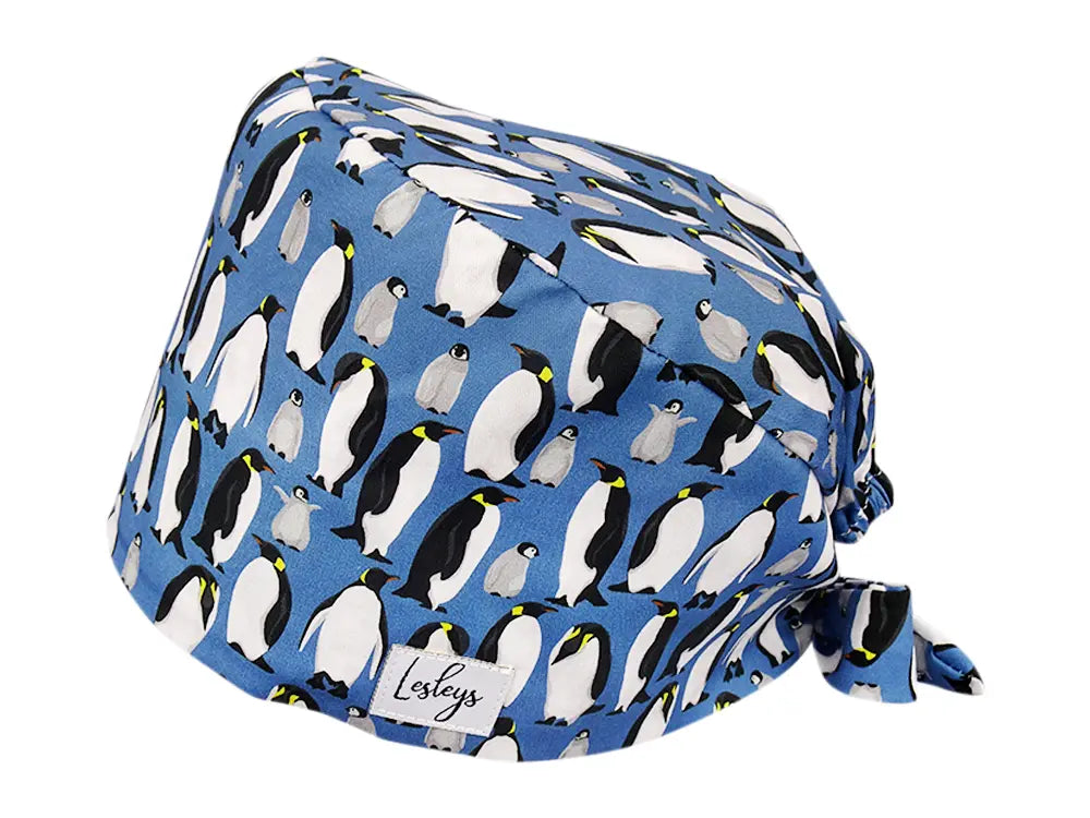 Cotton Scrub Cap - Calot de Bloc - Gorro Quirofano - Cuffia Chirurgica - Penguins