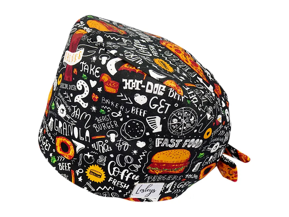 Cotton Scrub Cap - Calot de Bloc - Gorro Quirofano - Cuffia Chirurgica - Fast Food