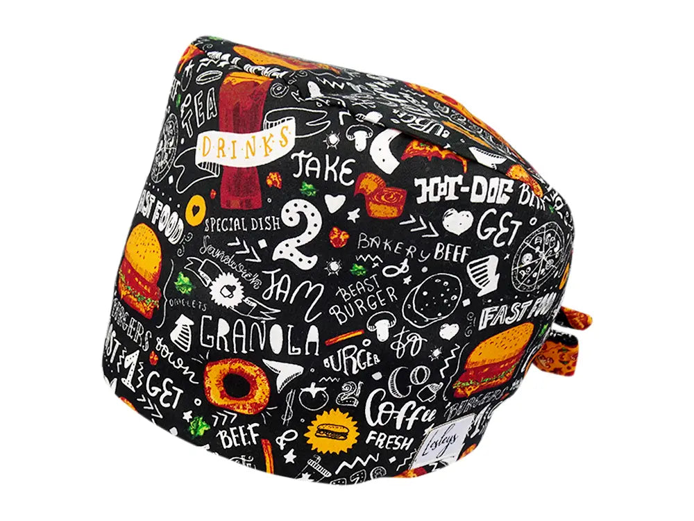 Cotton Scrub Cap - Calot de Bloc - Gorro Quirofano - Cuffia Chirurgica - Fast Food