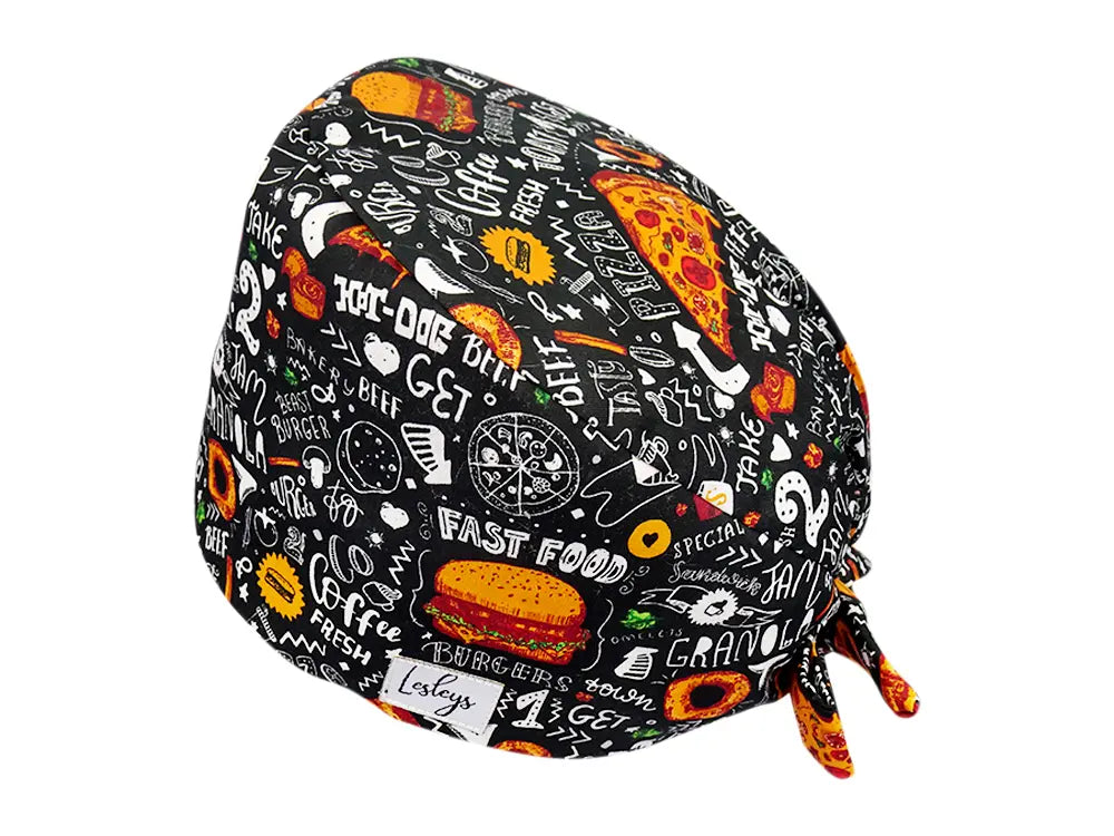 Cotton Scrub Cap - Calot de Bloc - Gorro Quirofano - Cuffia Chirurgica - Fast Food