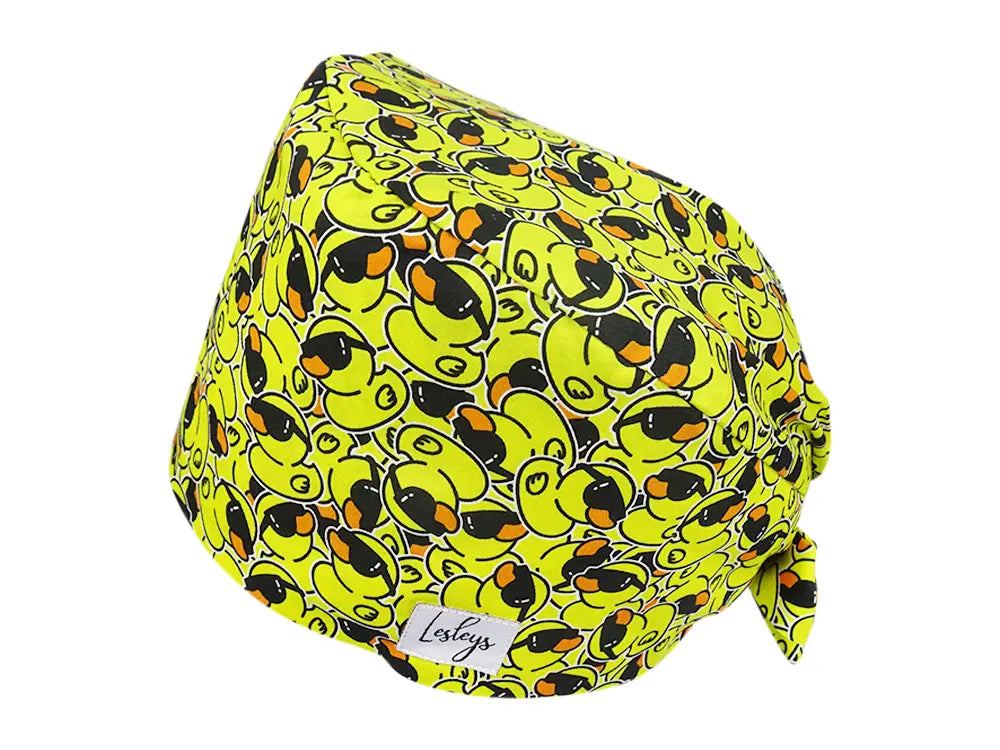 Cotton Scrub Cap - Calot de Bloc - Gorro Quirofano - Cuffia Chirurgica - Squeaky Duck