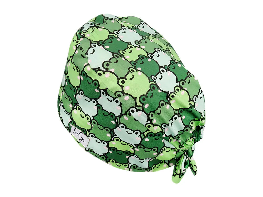 Cotton Scrub Cap - Calot de Bloc - Gorro Quirofano - Cuffia Chirurgica - Frogs