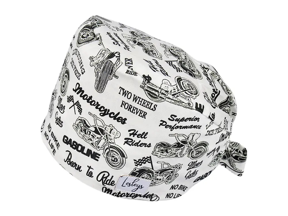 Cotton Scrub Cap - Calot de Bloc - Gorro Quirofano - Cuffia Chirurgica - Born to Ride