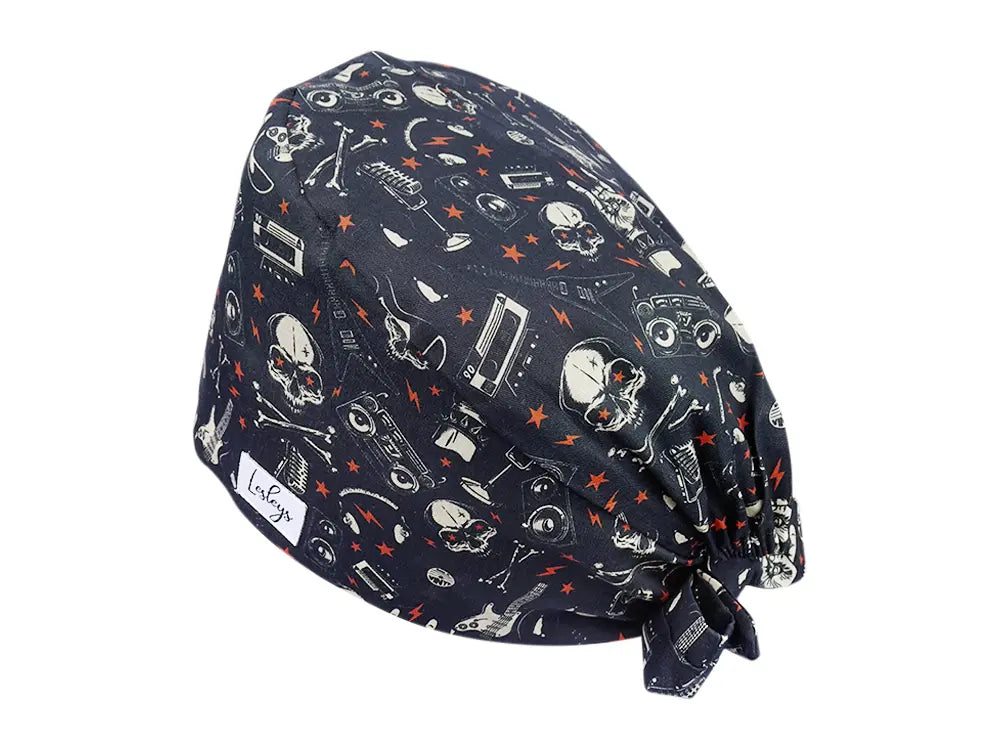 Cotton Scrub Cap - Calot de Bloc - Gorro Quirofano - Cuffia Chirurgica - Heavy Metal