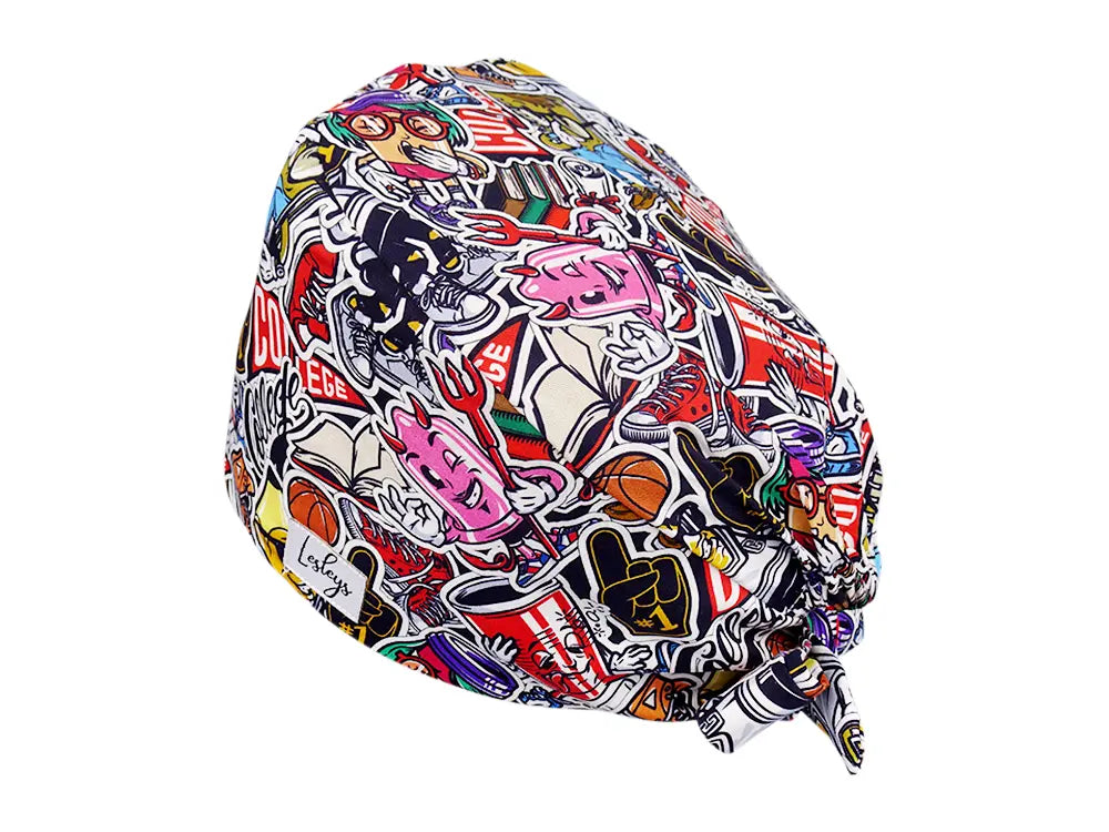 Cotton Scrub Cap - Calot de Bloc - Gorro Quirofano - Cuffia Chirurgica - College