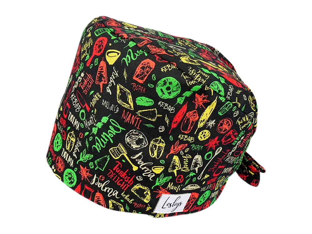 Cotton Scrub Cap - Calot de Bloc - Gorro Quirofano - Cuffia Chirurgica - Turkish Delight