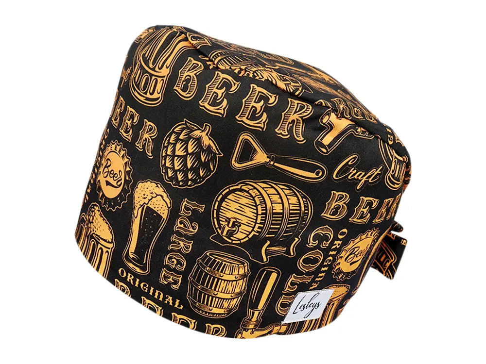 Cotton Scrub Cap - Calot de Bloc - Gorro Quirofano - Cuffia Chirurgica - Craft Beer