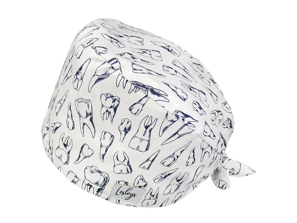 Cotton Scrub Cap - Calot de Bloc - Gorro Quirofano - Cuffia Chirurgica - Dents