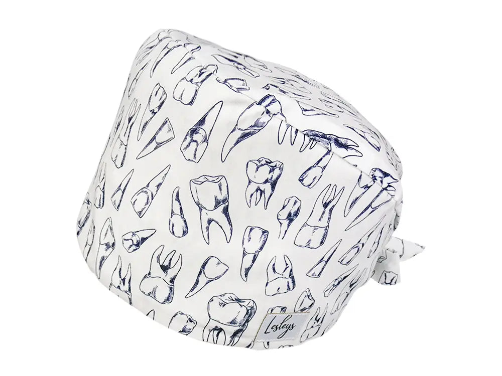 Cotton Scrub Cap - Calot de Bloc - Gorro Quirofano - Cuffia Chirurgica - Dents