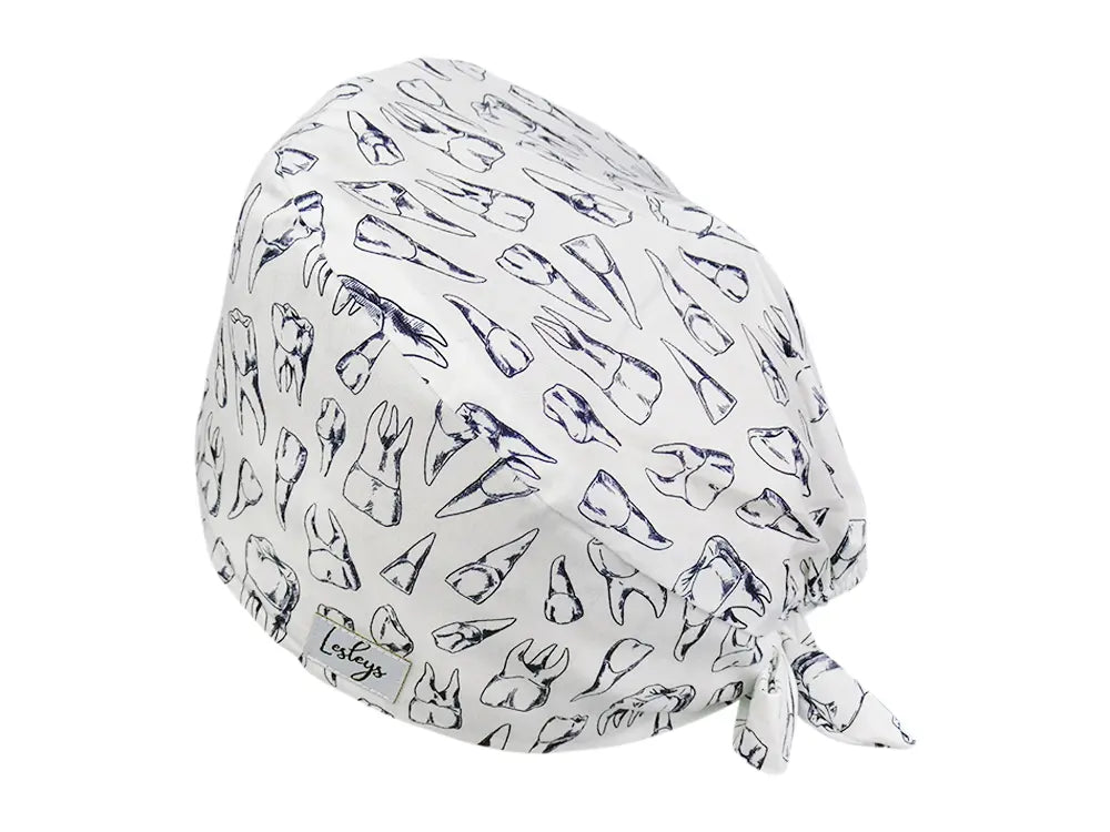 Cotton Scrub Cap - Calot de Bloc - Gorro Quirofano - Cuffia Chirurgica - Dents