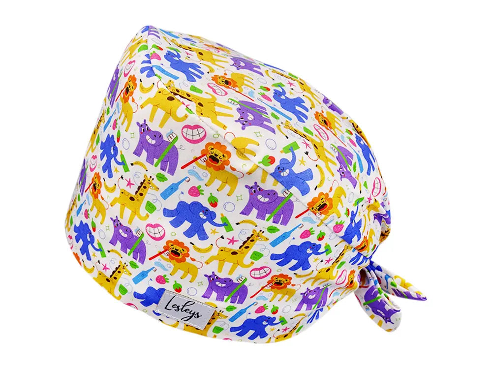 Cotton Scrub Cap - Calot de Bloc - Gorro Quirofano - Cuffia Chirurgica - Milk Teeth