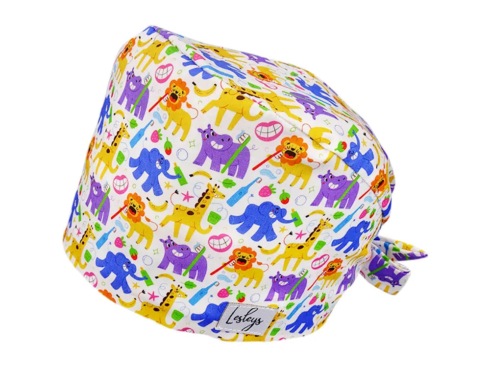 Cotton Scrub Cap - Calot de Bloc - Gorro Quirofano - Cuffia Chirurgica - Milk Teeth