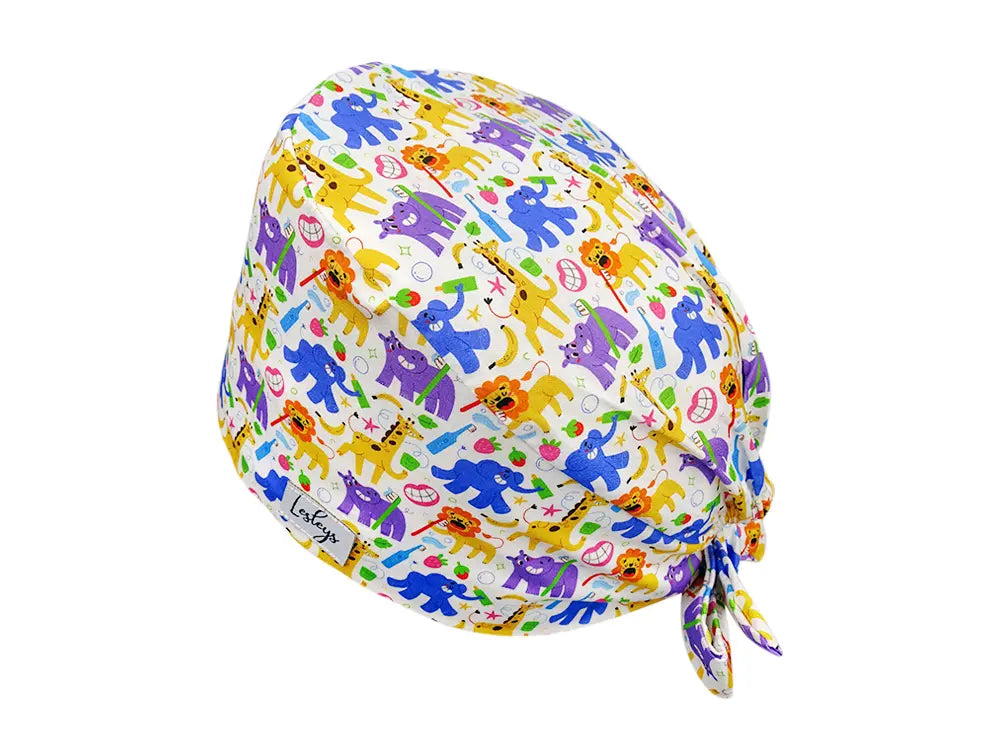 Cotton Scrub Cap - Calot de Bloc - Gorro Quirofano - Cuffia Chirurgica - Milk Teeth