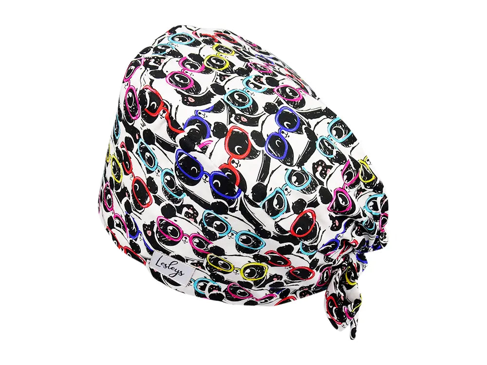 Cotton Scrub Cap - Calot de Bloc - Gorro Quirofano - Cuffia Chirurgica - Cool Panda