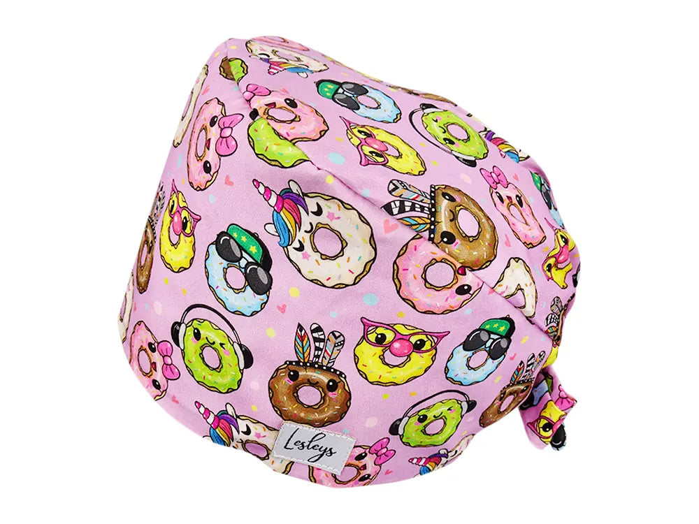 Cotton Scrub Cap - Calot de Bloc - Gorro Quirofano - Cuffia Chirurgica - Sweet Donuts