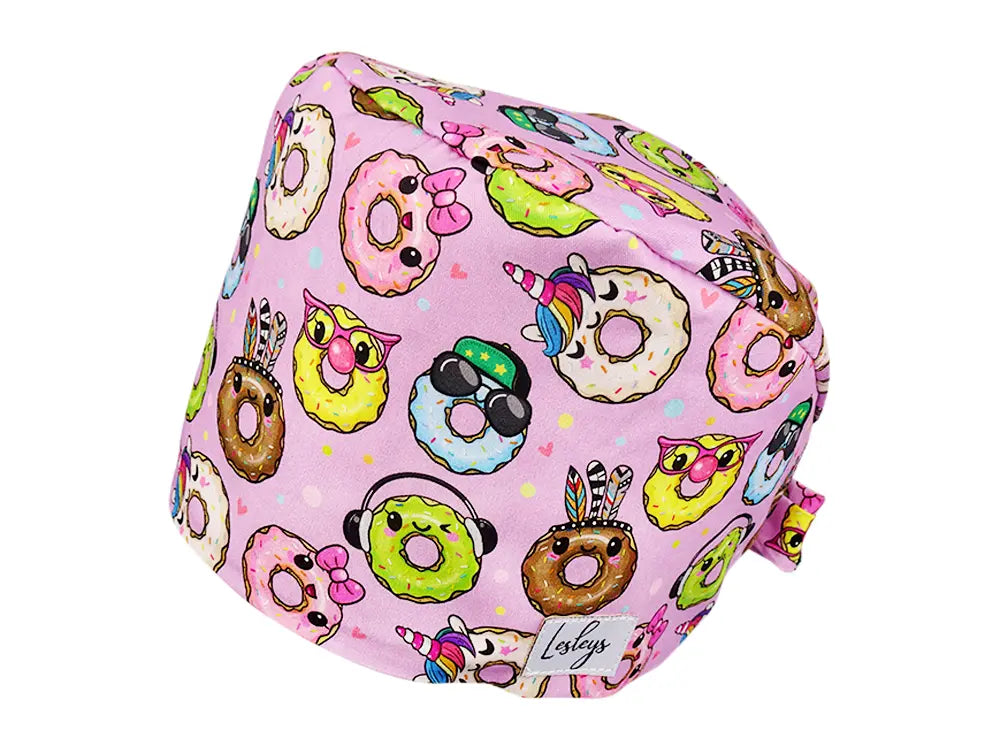 Cotton Scrub Cap - Calot de Bloc - Gorro Quirofano - Cuffia Chirurgica - Sweet Donuts