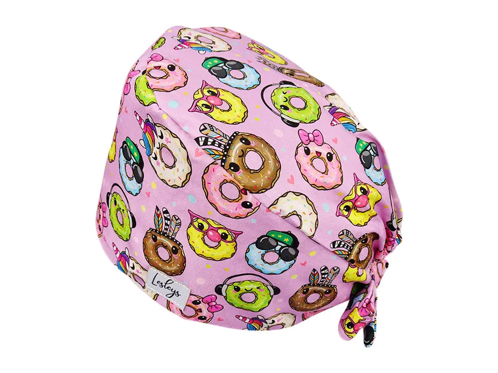 Cotton Scrub Cap - Calot de Bloc - Gorro Quirofano - Cuffia Chirurgica - Sweet Donuts